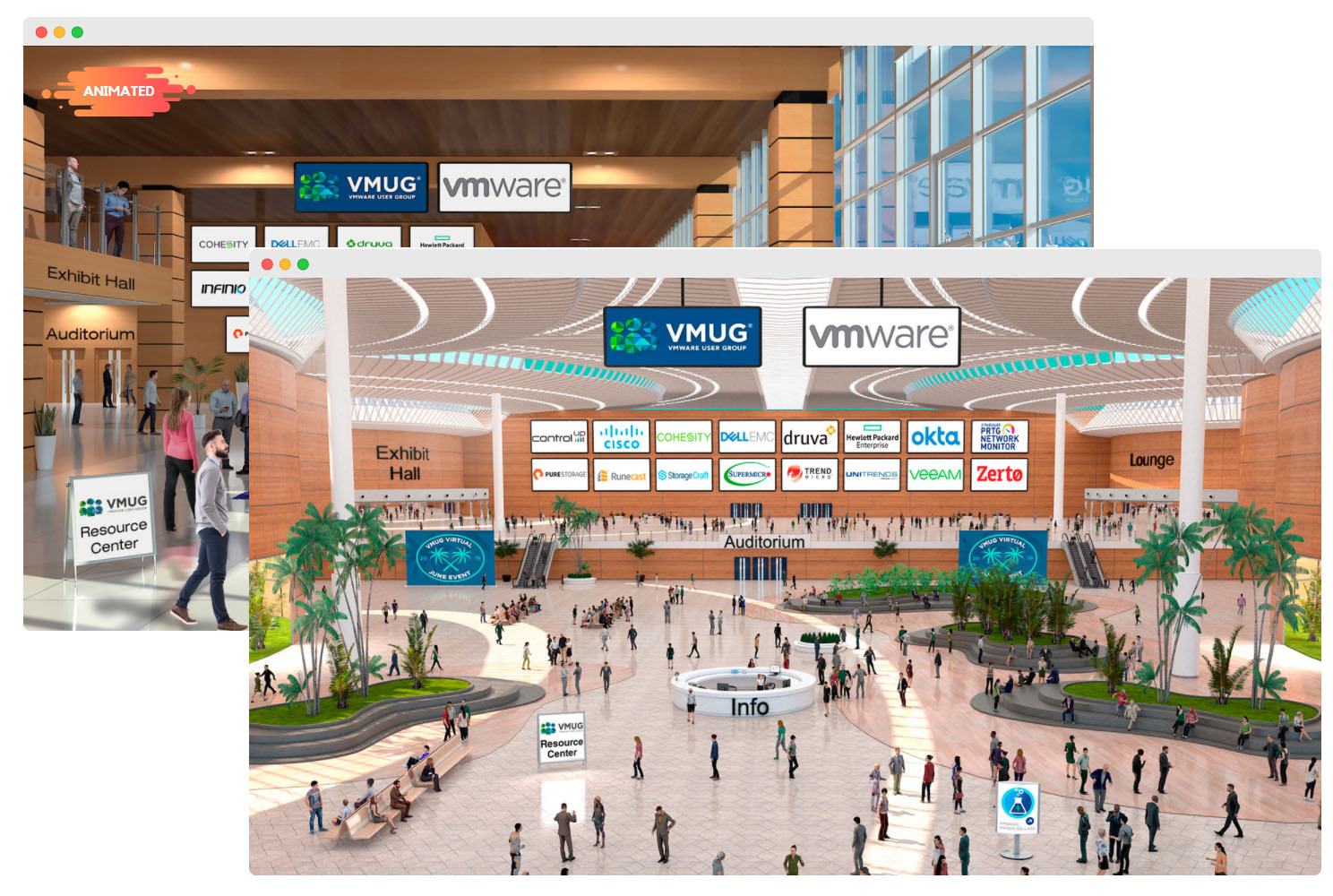 Screenshot of vFair's UI